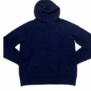S / Men's Navy Blue Hoodie cashmere sweater